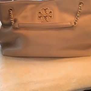 Leather satchel pink bag